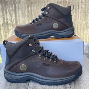 Timberland White Ledge Waterproof Mid Hiking Boot Men 11.5 Brown Leather NEW